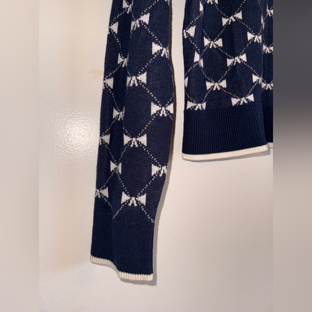 CHARTER CLUB Crewneck Cardigan bow design SIZE: MEDIUM - Picture 5 of 10